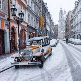1 uur durende rondleiding in een oldtimer