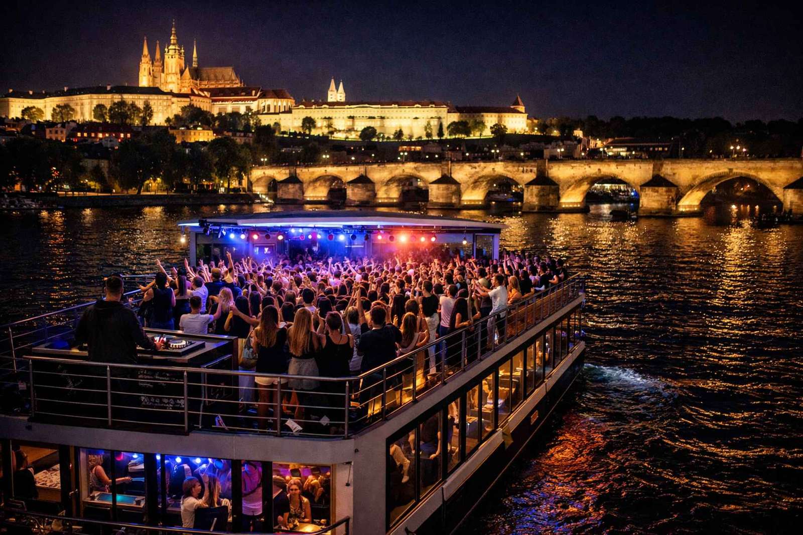 DJ-festival in Praag: feestboot en clubs in één pas