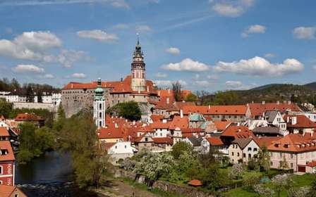 Vanuit Praag: Dagvullende tour door Cesky Krumlov met kasteelbezoek