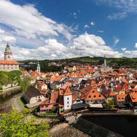 Vanuit Praag: Excursie naar Český Krumlov en kasteel Hluboká