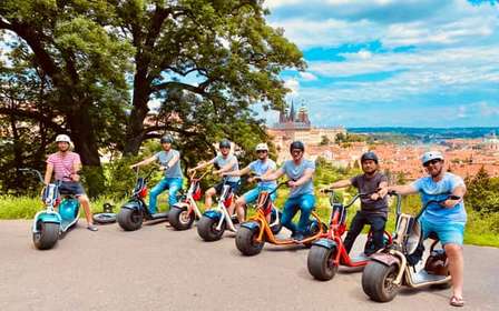 Praag: Fat Tire E-Scooter rondleiding