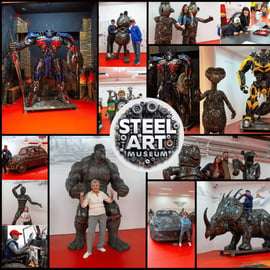 Praag: Galerie van stalen figuren Entree Ticket