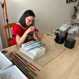 Praag: traditionele glasparelworkshop in Malá Strana