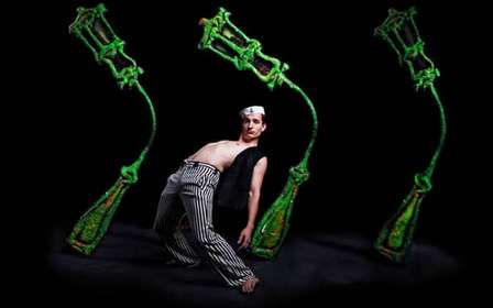 Praag: 1,5 Uur Black Light Theater Srnec voorstelling