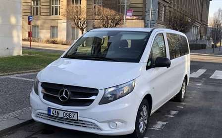 Praag: Privé transfer naar de luchthaven met een minibus (PRG)