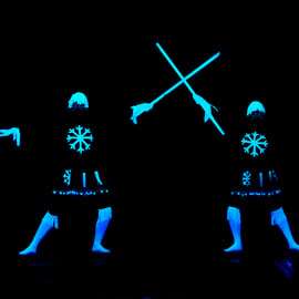Praag: WOW Show Zwart Licht Theater
