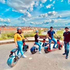 Praag: Fat Tire E-Scooter rondleiding