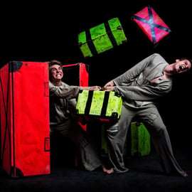 Praag: 1,5 Uur Black Light Theater Srnec voorstelling