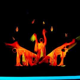 Praag: WOW Show Zwart Licht Theater
