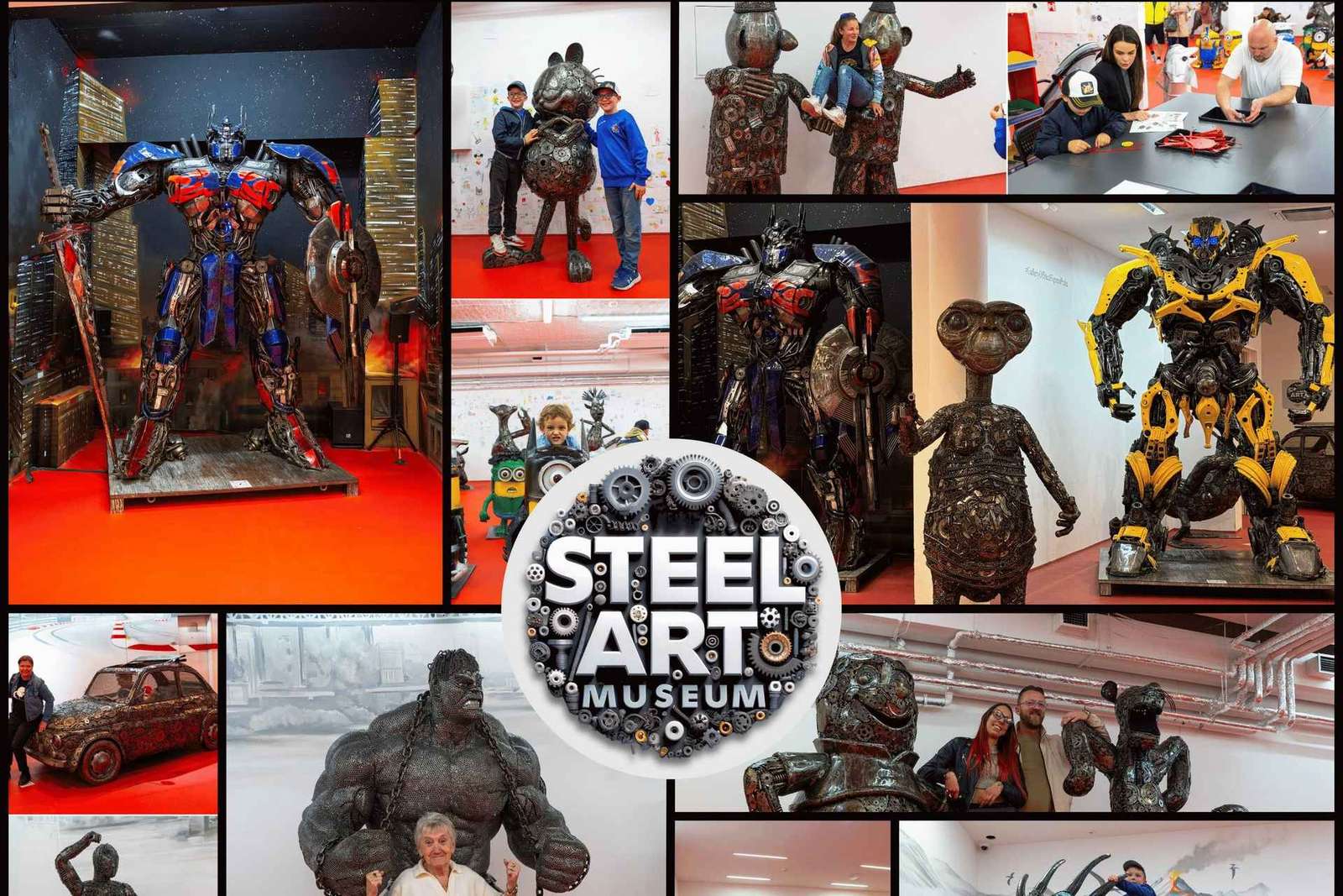 Praag: Galerie van stalen figuren Entree Ticket