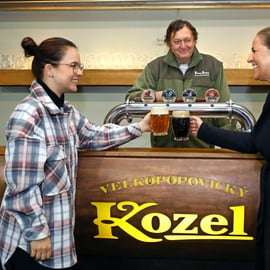 Brouwerijtour Kozel in Velké Popovice met bierproeverij