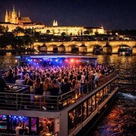 DJ-festival in Praag: feestboot en clubs in één pas