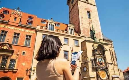 Praag: toegangsticket voor de astronomische klokkentoren en audiogids