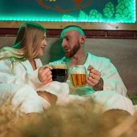 Praag: Beer Spa Experience met onbeperkt bier en sauna