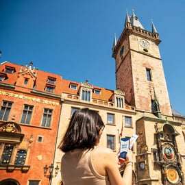 Praag: toegangsticket voor de astronomische klokkentoren en audiogids