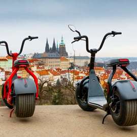 Praag: Fat Tire E-Scooter rondleiding