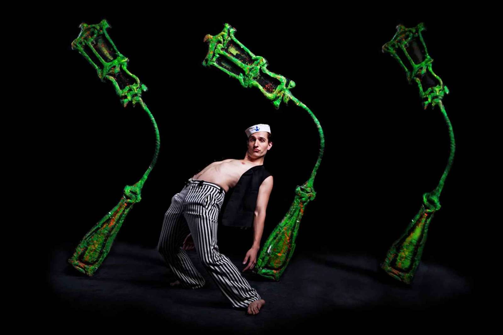 Praag: 1,5 Uur Black Light Theater Srnec voorstelling